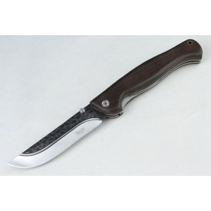 440 Stainless Steel Blade Chinken-wind Wood Handle Big Folding Knife2978