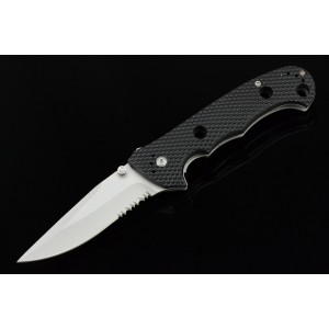 440C Stainless Steel Blade Fiber Plastic Handle Pocket knife3006