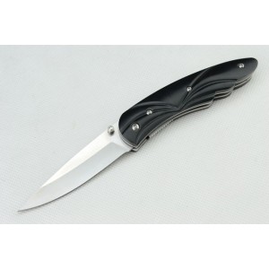 Stainless Steel Micarta Handle Satin Liner Lock Pocket Knife 3024