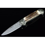 3184 damascus steel pocket knife