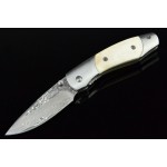 3299 liner lock damascus steel pocket knife