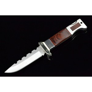 3Cr13 Stainless Steel Metal Bolster With Color Wood Handle Folding Blade Knife 3320