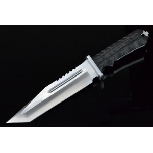 MTech 440C Stainless Steel Blade G10 Handle Tactics Knife3453