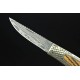 4593All copper checkered bone. Damascus knife collection