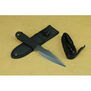 420 Stainless Steel Blade Cord Wrapped Handle Full Tang Tactical Survival Knife4499