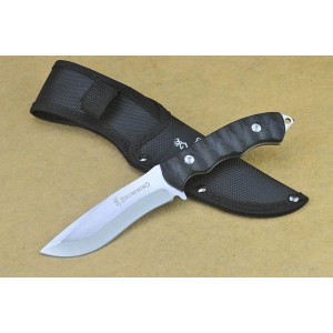 Browning 3Cr13 Steel Blade Plastic Handle Tactical Knife with Nylon Sheath4737