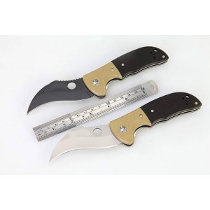 Emerson.3Cr13Mov Steel Blade G10 Handle Titanium/Black Finsih Liner Lock Pocket Knife4787