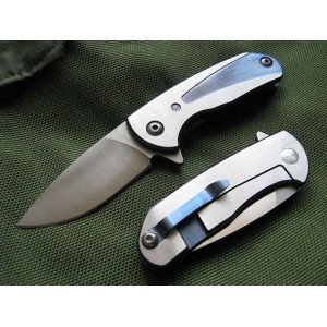 9Cr18MoV Steel Blade TC Titanium Handle Pocket Knife4794