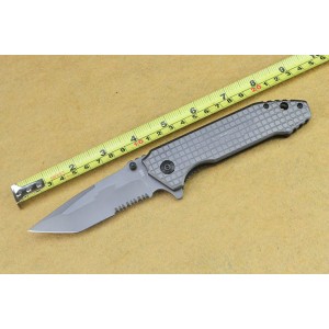 Browning.3Cr13MOV Steel Blade Metal Handle Titanium Finish Liner Lock Pocket Knife4714