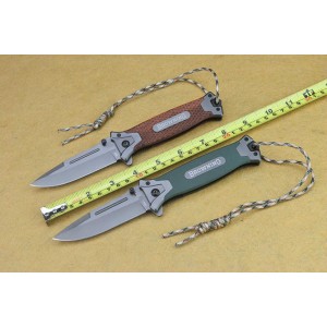 Browning.3Cr13MoV Steel Blade G10/Rosewood Handle Titanium Finish Liner Lock Pocket Knife4703