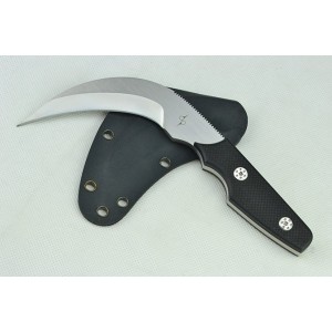 5Cr13MoV Steel Blade G10 Handle Full Tang Fixed Blade with Kydex Sheath