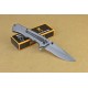 Browning.440 Stainless Steel Blade Wood Inlay Handle Titanium Finish Liner Lock Pocket Knife4575