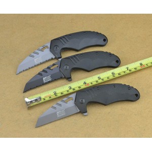 MTech.440 Stainless Steel Blade Aluminum Handle Titanium Finish Liner Lock Pocket Knife4572