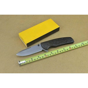Browning.440 Stainless Steel Blade Wood Handle Titanium Finish Liner Lock Pocket Knife4563