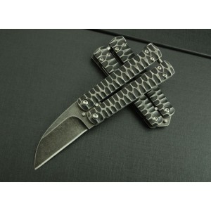 Benchmade.3Cr13MoV Steel Blade Metal Handle Stonewash Finish Balisong Knife3953