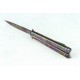 420 Stainless Steel Blade Rainbow Coated Handle Rainbow Finish Balisong Knife3774