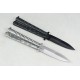 420 Stainless Steel Blade Metal Handle Satin/Black Finish Balisong Knife3735