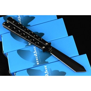 Benchmade.3Cr13MoV Steel Blade Metal Handle Black Finish Balisong Knife2587