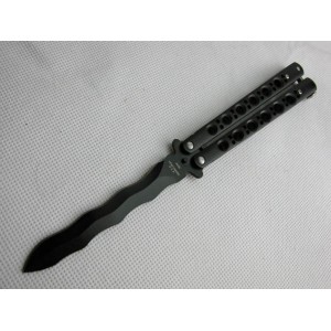Benchmade.3Cr13MoV Steel Blade Metal Handle Black Finish Balisong Knife2479