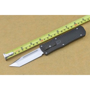 MTech.440C Stainless Steel Blade Aluminum Handle Satin Finish OTF Automatic-opening Pocket Knife4731