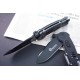440 Stainless Steel Blade G10 Metal Handle Black Finish Pocket Knife0989