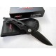 440 Stainless Steel Blade Aluminum Handle Black Finish Liner Lock Pocket Knife1157