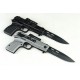 440 Stainless Steel Blade Metal Handle Black Finish Liner Lock Pocket Knife3640