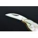3Cr13MoV Steel Blade Brass Shell Inlay Handle Mini Multi Folding Blade Knife3762