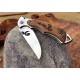 ElkRidge.440 Stainless Steel Blade Wooden Handle Mirror Finish Folding Blade Hunting Knife 5924