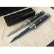 Maffia.9 inch 440 Stainless Steel Blade Acrylic Handle Mirror Finish Folding Blade Knife Pocket Knife5920