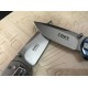 CRKT.5Cr13MoV Steel Blade Metal Handle Satin Finish Liner Lock Pocket Knife5906