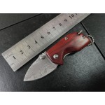 Damascus Steel Blade Rosewood Handle Damascus Finish Liner Lock Folding Blade Knife Pocket Knife5950