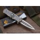 440 Stainless Steel Blade Metal Handle Liner Lock Folding Blade Knife Pocket Knife5864