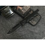 5Cr13MoV Steel Blade Aluminum Handle Black Finish Liner Lock Folding Blade Knife5706
