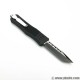 A161.3Cr13MoV Steel Blade Aluminum Handle Coated Black OTF Knife Out of Front