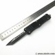 A161.3Cr13MoV Steel Blade Aluminum Handle Coated Black OTF Knife Out of Front