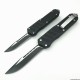 T07.Stainless Steel Aluminum Handle Tanto Blade Push Button Automatic OTF Knife